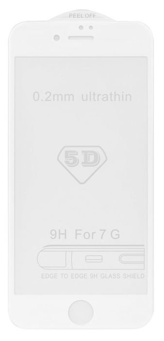 Szkło Hartowane Full Glue Iphone 7 / 8 Biały