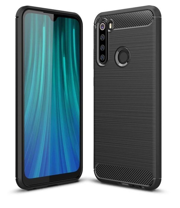 Etui Pancerne Karbon Xiaomi Redmi Note 8 Czarny