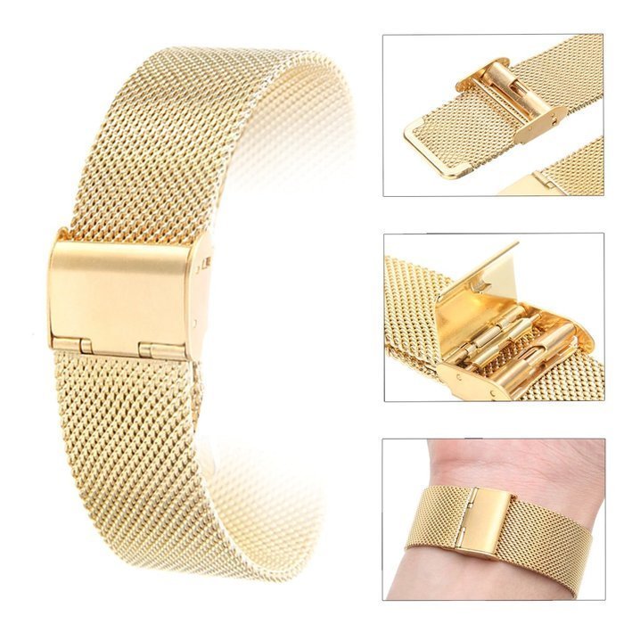 Opaska Pasek Bransoleta Milanese Band Z Zapięciem Samsung Watch 42Mm 3 41Mm 4 40/44Mm Active Huawei Watch Gt 2 / 3 42Mm Amazfit Gts 1 2  2E Mini Gar..