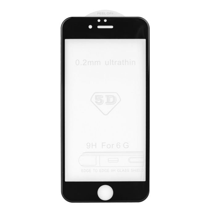 Szkło Hartowane Full Glue Iphone 6 Plus / 6S Plus Czarny