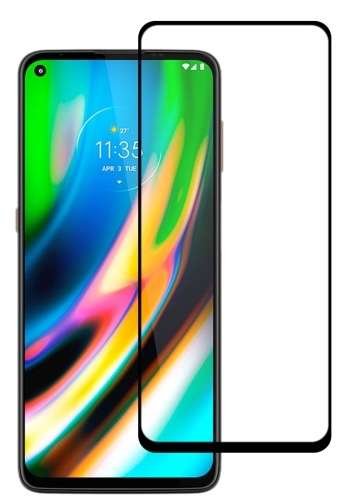 Szkło Hartowane Full Glue Motorola Moto G9 Plus Czarny