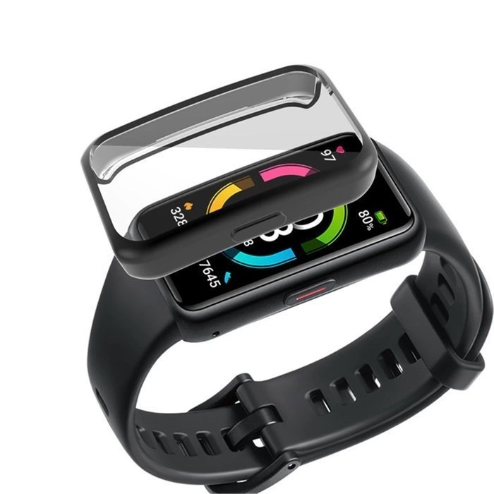Etui Metalic Huawei Honor Band 6 Czarne