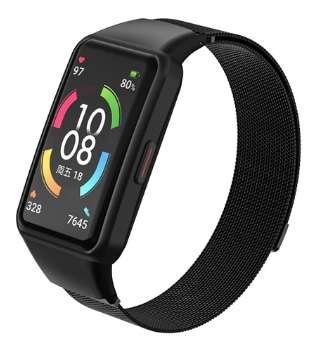 Opaska Pasek Bransoleta Milaneseband Huawei Honor Band 6 Czarna