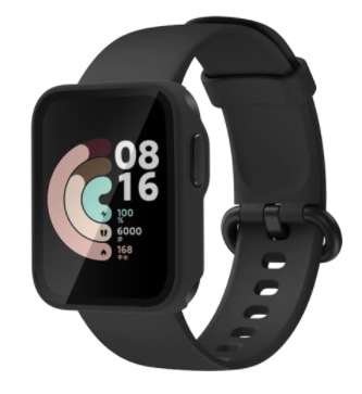 Etui + Szkło 2W1 Do Xiaomi Mi Watch Lite Czarne