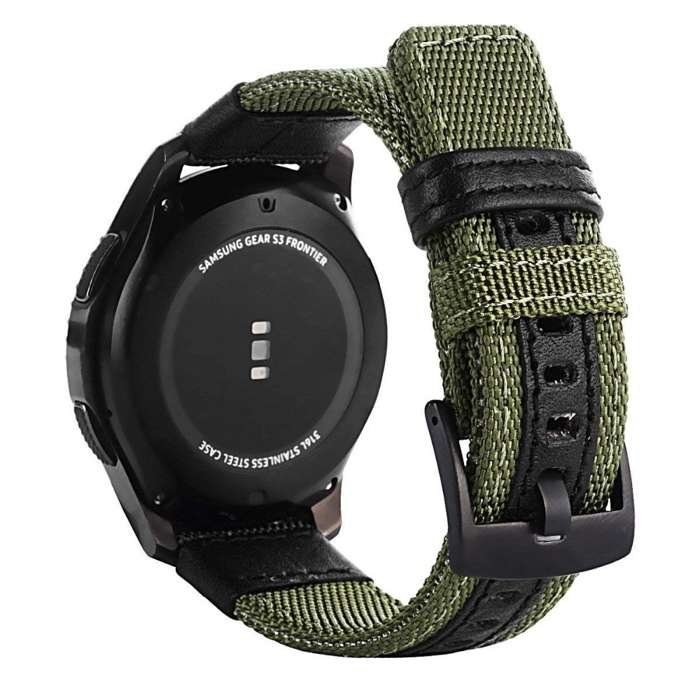 Opaska Pasek Bransoleta Nylon Samsung Watch 46Mm 3 45Mm Gear S3 Huawei Watch Gt Gt2 2E Pro Gt3 Amazfit Gtr 2 2E Garmin Venu 2 Vivoavtive 4 Army Green