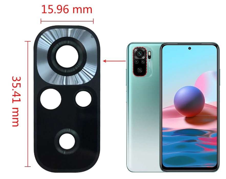 Zamienne Szkło Aparatu Xiaomi Redmi Note 10 / 10S