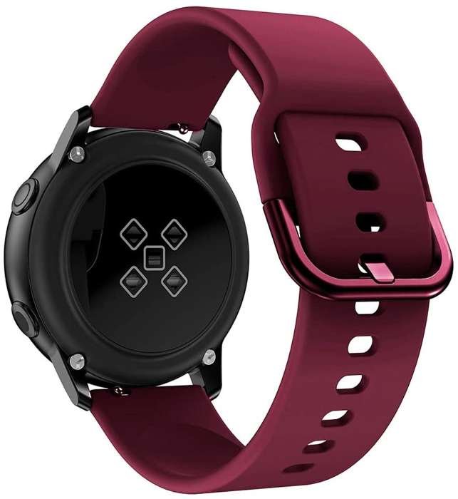 Opaska Pasek Bransoleta Gearband Garmin Garmin Venu 2S / Vivoactive 4S 18Mm Bordowa