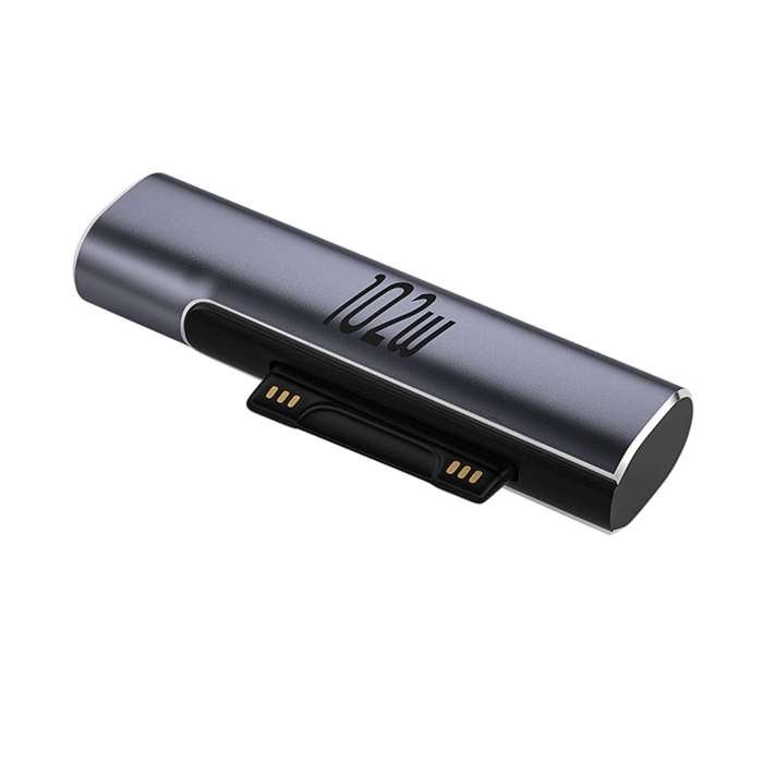 Adapter Metalowy Ładowania Usb 3.1 Typ-C Do Microsoft Surface Pro 3 4 5 6 7 8 Czarny