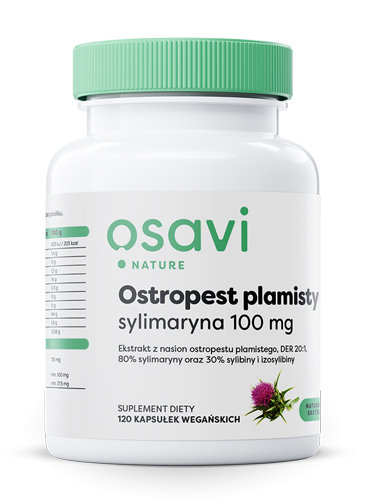 Osavi - Ostropest Plamisty, Sylimaryna, 100mg, 120 kapsułek