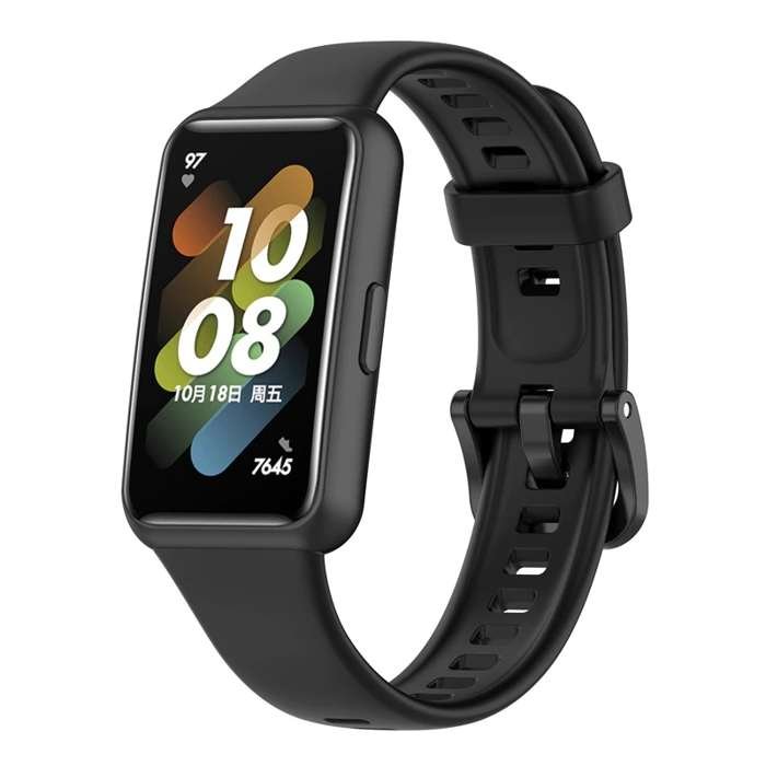 Opaska Pasek Bransoleta Smoothband Huawei Band 7 Czarna