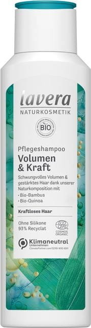 Lavera, Szampon zwiększający objętość z bio-bambus i bio-komosa, 250 ml