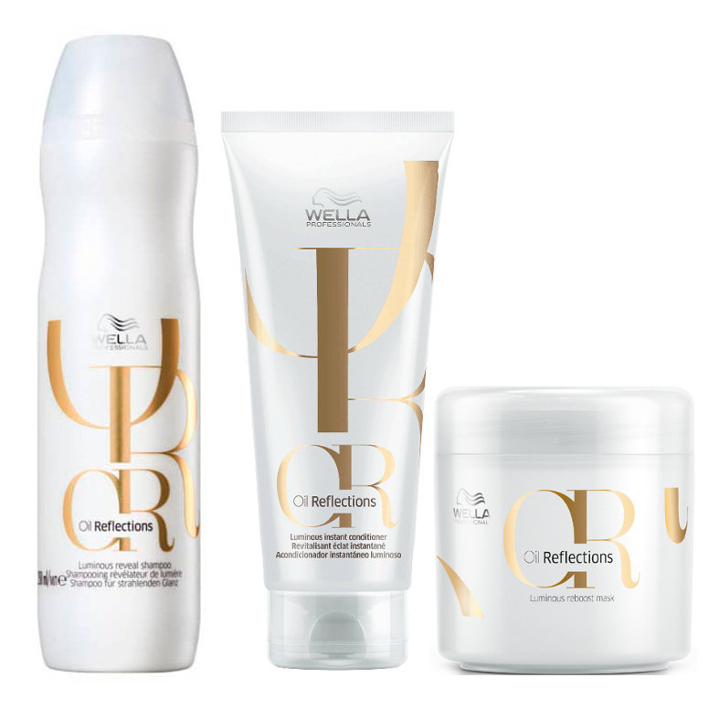 Wella, Oil Reflections, Zestaw kosmetyków do pielęgnacji, 3 szt.