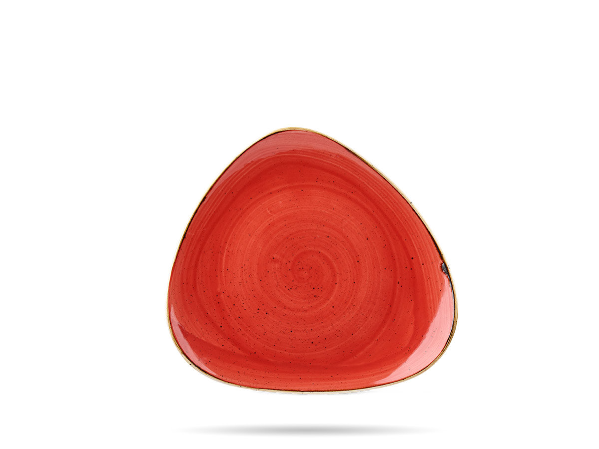 Talerz trójkąt 19,2 cm Berry Red CHURCHILL