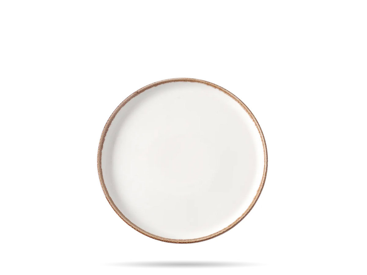 Fine Dine TALERZ Z WYSOKIM RANTEM VANILLA 21 cm PORCELANA EARTH COLOURS