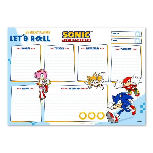 Sonic - Planer Tygodniowy