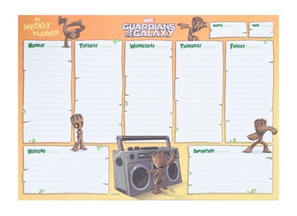 Marvel Groot - Planer Tygodniowy