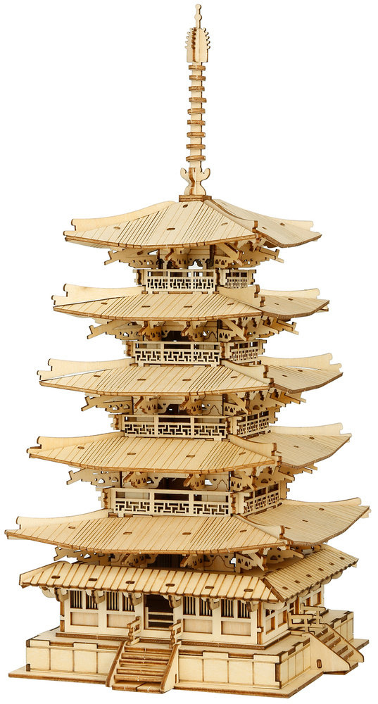 Robotime Drewniane Puzzle 3D Pagoda
