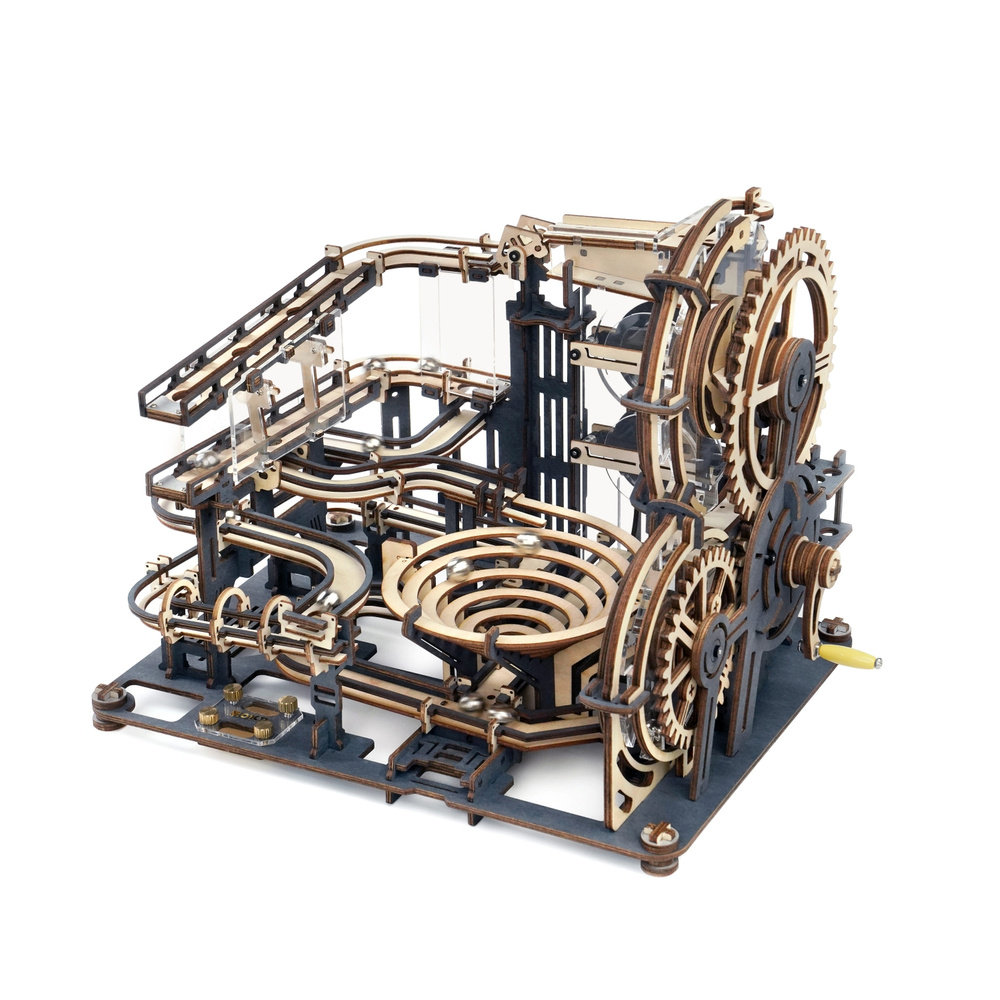Robotime Drewniane Puzzle 3D - Tor Do Wyĺ›Cigu Kulek Lga01