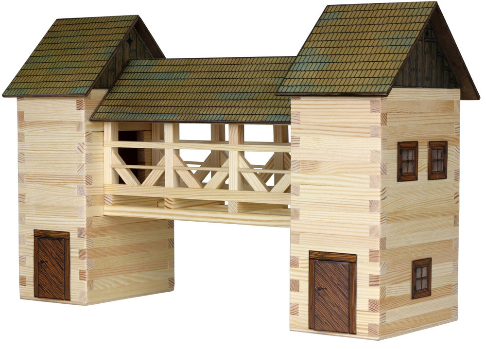 Walachia Skĺ‚Adany Drewniany Model 3D - Most
