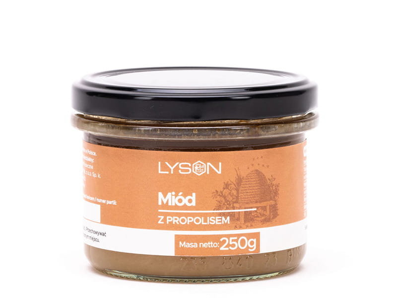 Lyson - Miód z Propolisem, 250 g