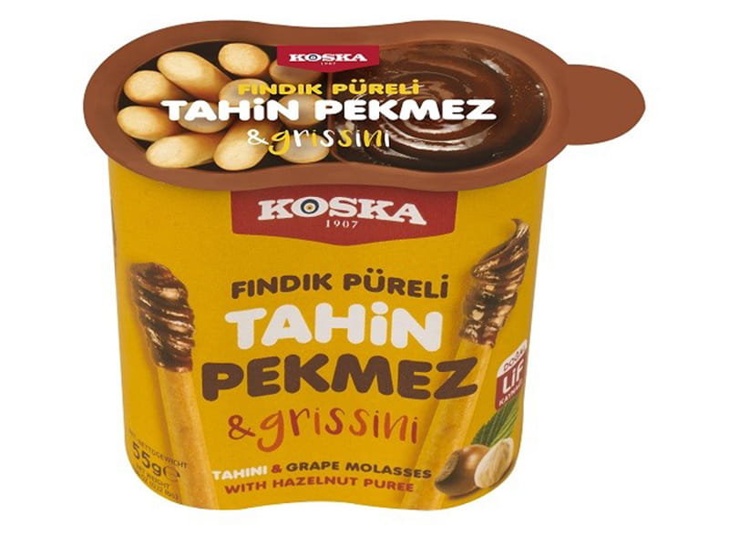 Tahini Z Melasą Z Winogron Kremem Orzechów Laskowych I Paluszkami Grissini 55G Koska