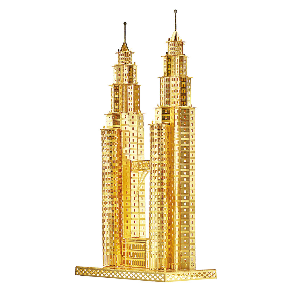 Piececool Puzzle Metalowe Model 3D - Wieĺľe Petronas