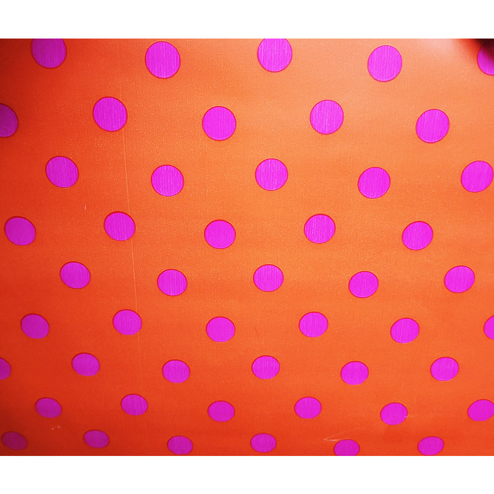Papier Pomarańcz Kropki Do Prezentów 57Cmx25M 25M58