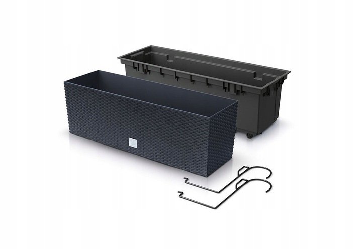 Doniczka Balkonowa Rato Drc600W Z Uchwytem | Antracyt