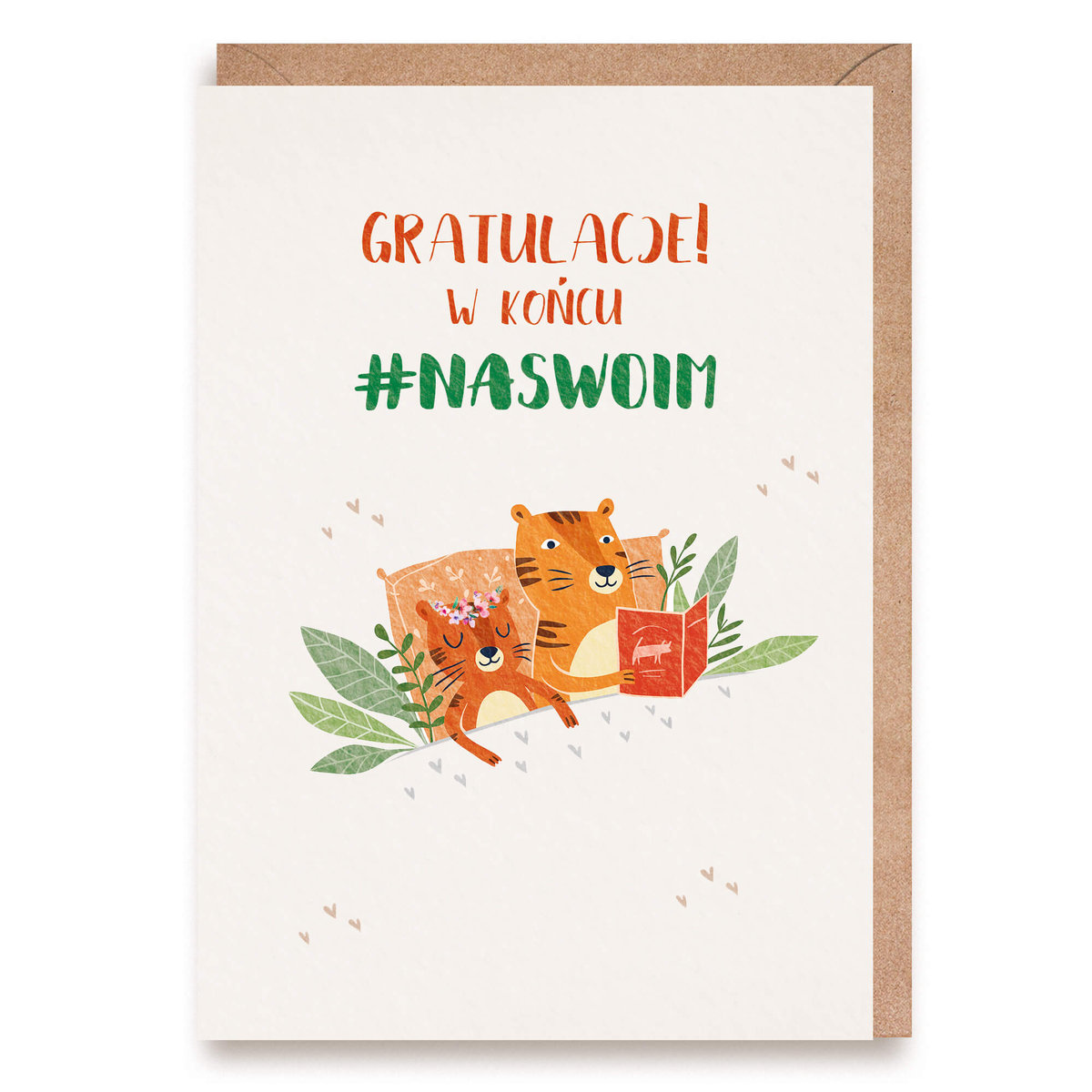 Kartka na parapetówkę W końcu na swoim + eko koperta