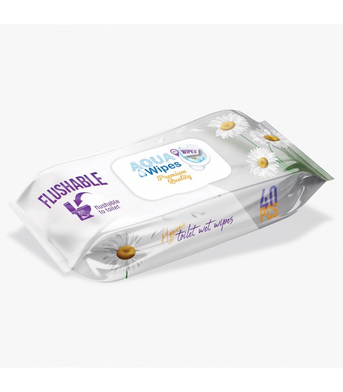 Aqua Wipes Premium papier toaletowy mokry x 40 szt