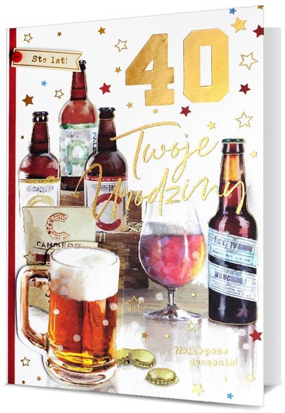 Karnet B6 Urodziny (wymienne cyfry) - Pan Dragon