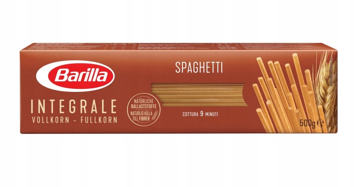 BARILLA Spaghetti Integrale - Makaron pełnoziarnisty (500g) 260F-1506668096