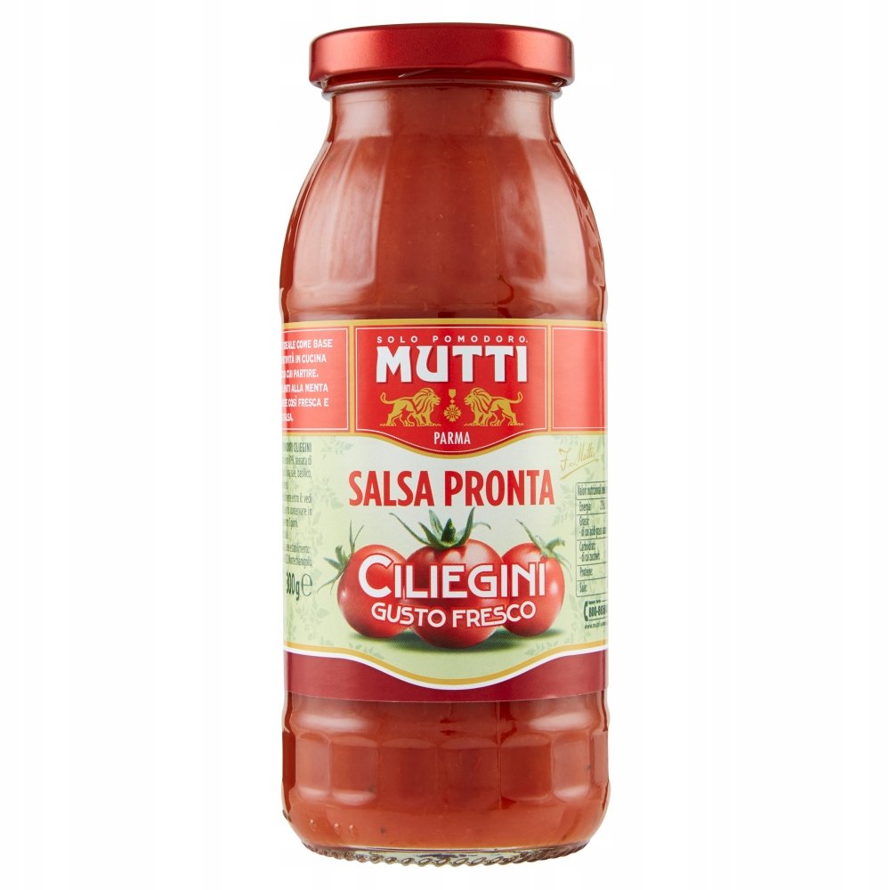 Mutti Mutti Ciliegini - Gotowy sos z pomidorami koktajlowymi (300g) 2634353567d46fre5