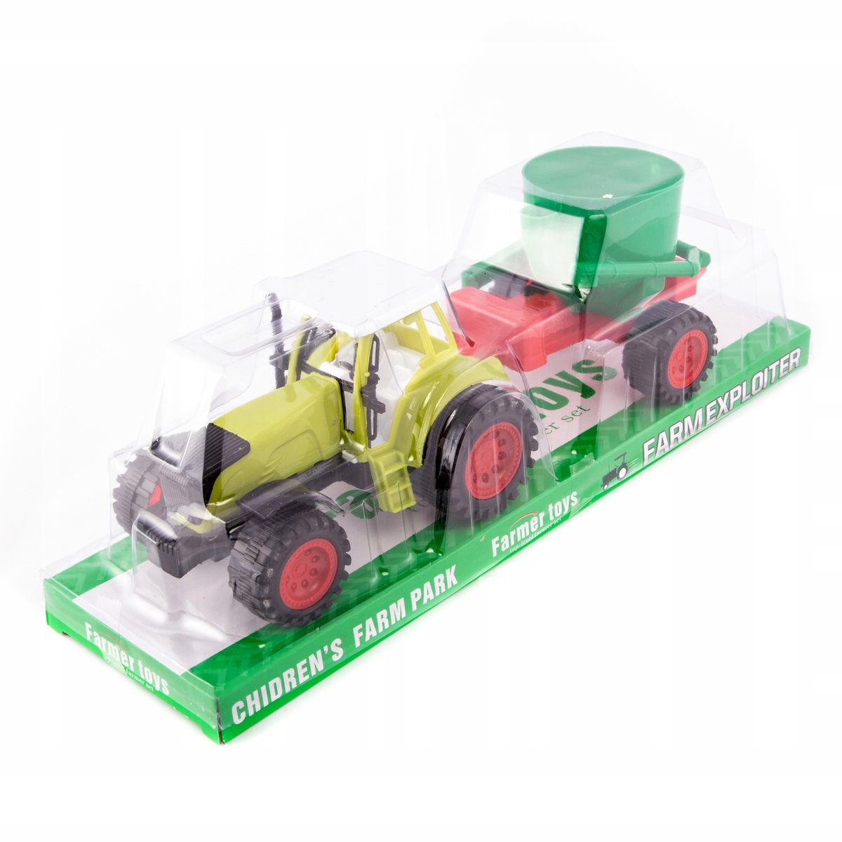 Traktor Z Przyczepą Pojazd Rolniczy Różne Kolory