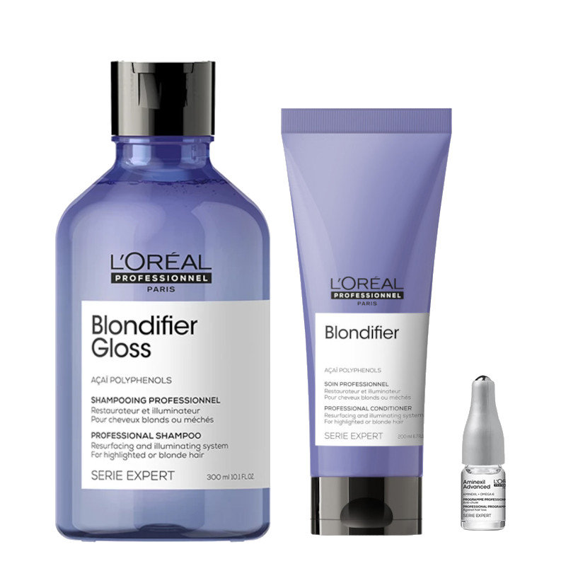 L’Oréal Professionnel, Blondifier, Zestaw kosmetyków do pielęgnacji, 3 szt.
