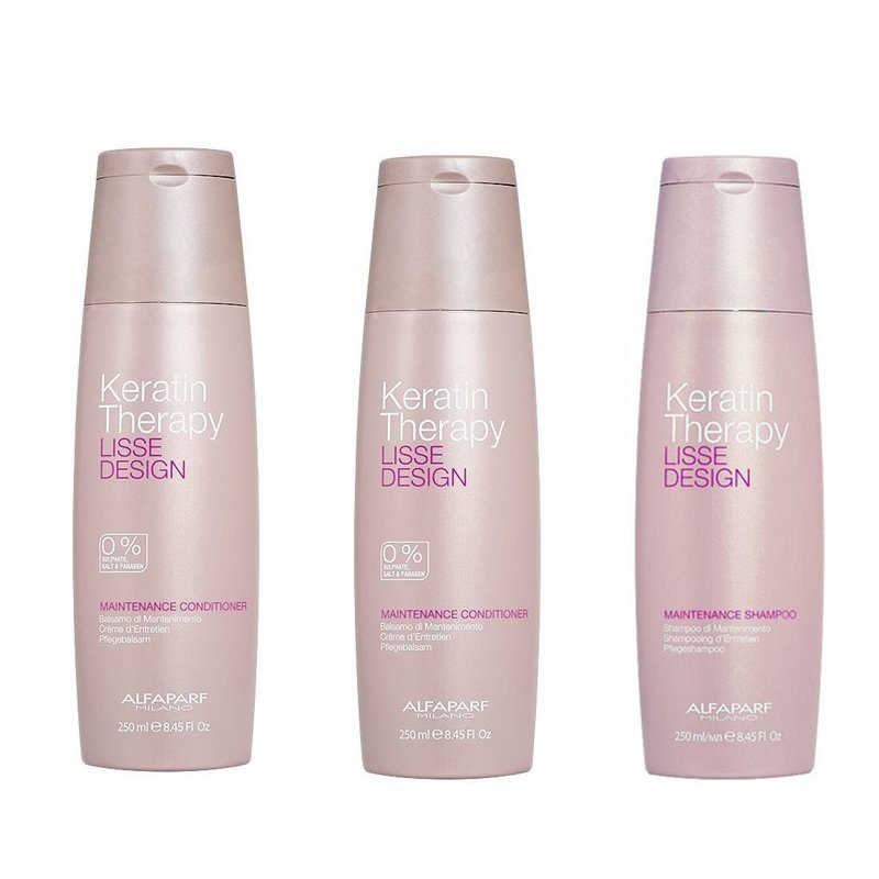 Alfaparf, Keratin Therapy Maintenance, Zestaw: szampon 250ml + odżywka 2x250ml