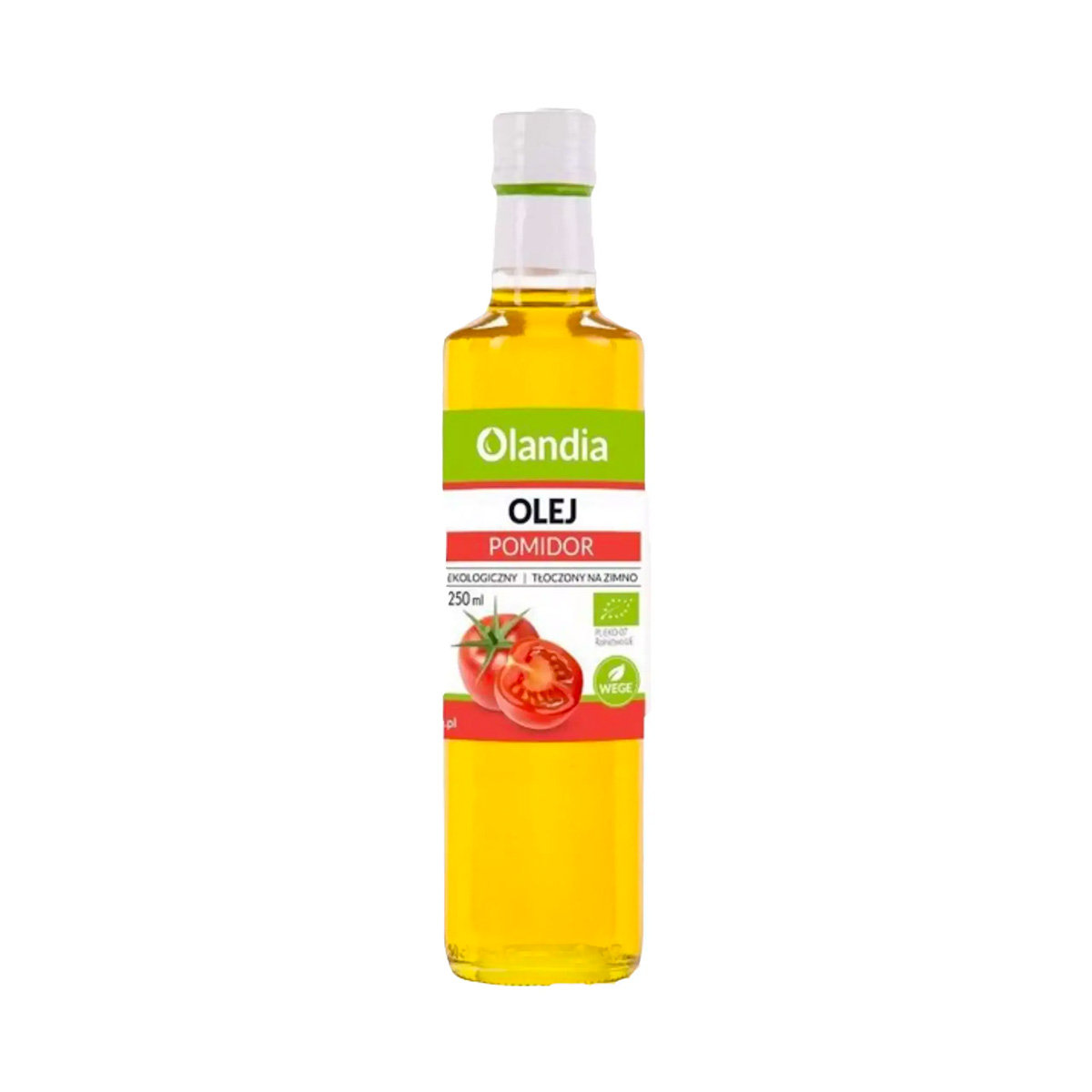 Olandia (oleje) OLEJ SŁONECZNIKOWY TŁOCZONY NA ZIMNO Z POMIDOREM BIO 250 ml -