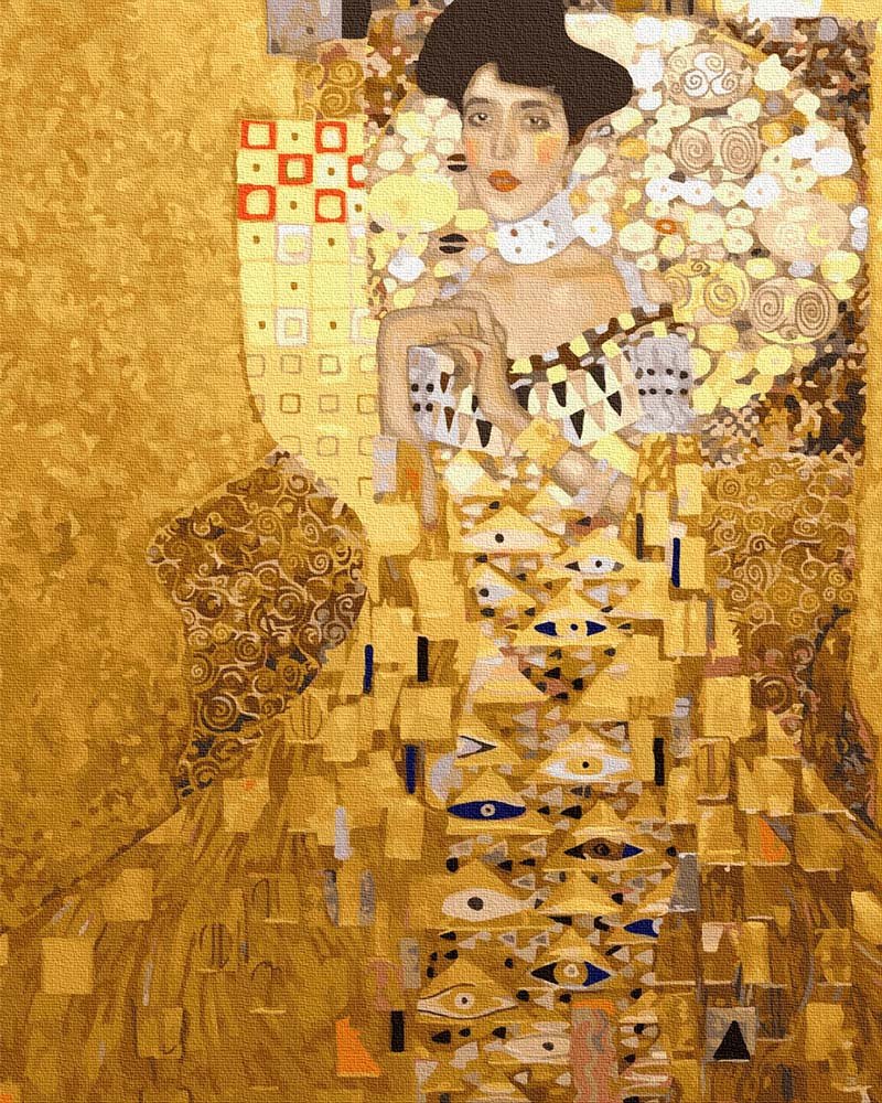 Artnapi 40x50cm Obraz Do Malowania Po Numerach Na Drewnianej Ramie - Portret Adele Bloch-Bauer I Gustav Klimt