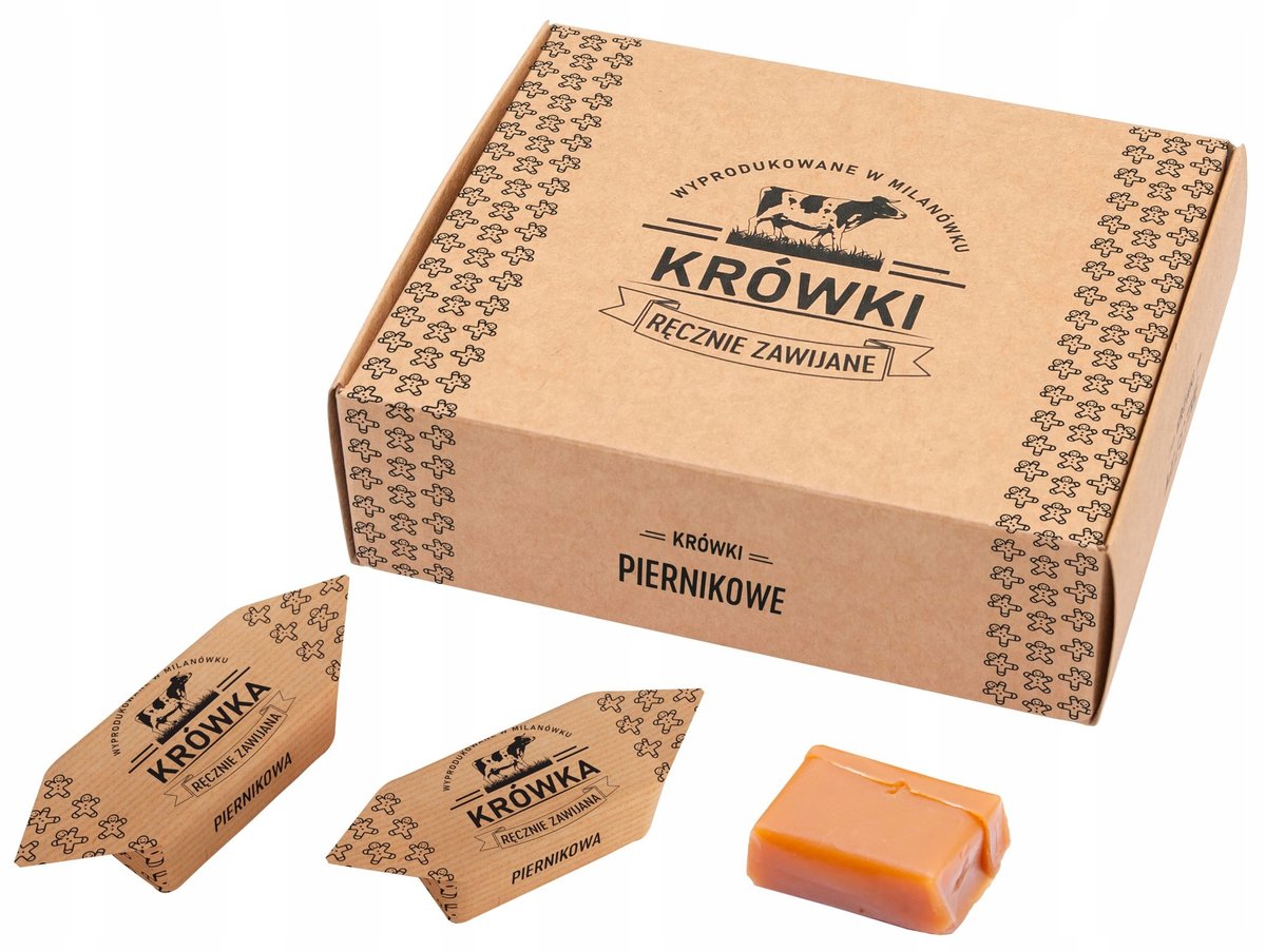 Krówki Ciągutki Piernikowe W Pudełku 250G