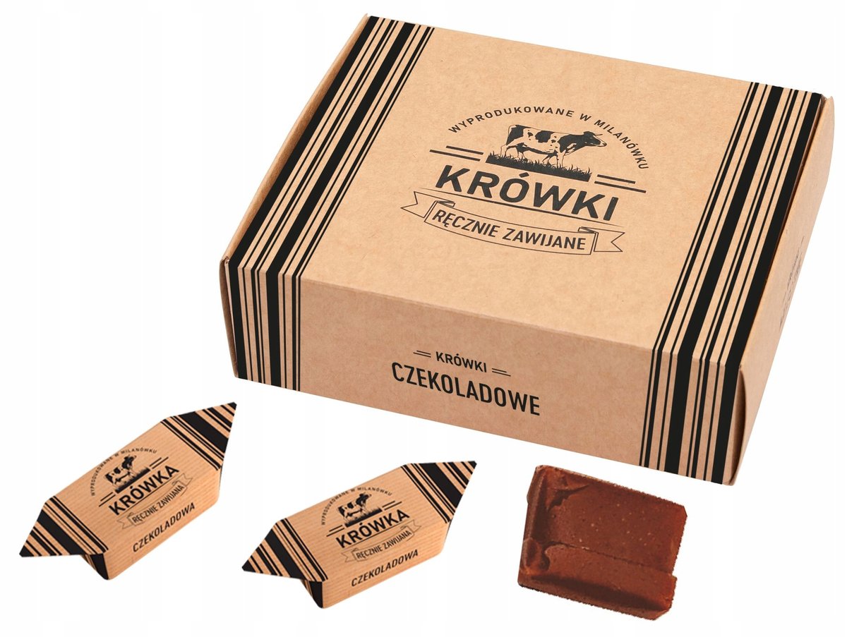 Krówki Ciągutki Czekoladowe W Pudełku 250G