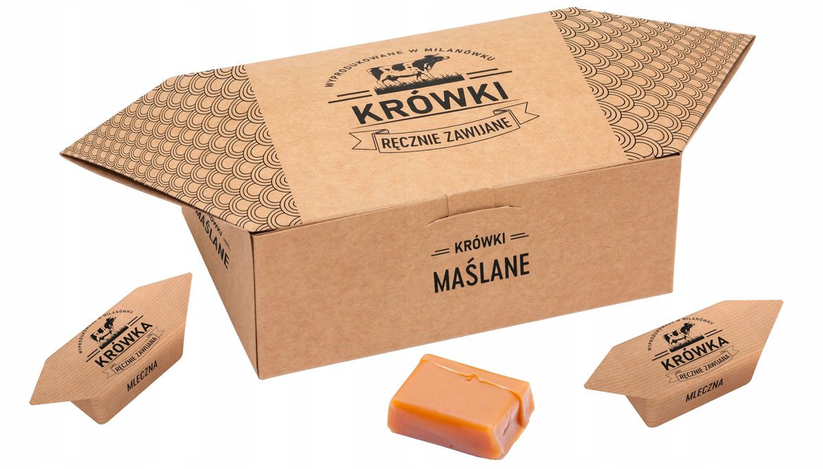 Krówki Ciągutki Maślane W Pudełku Krówka 300G