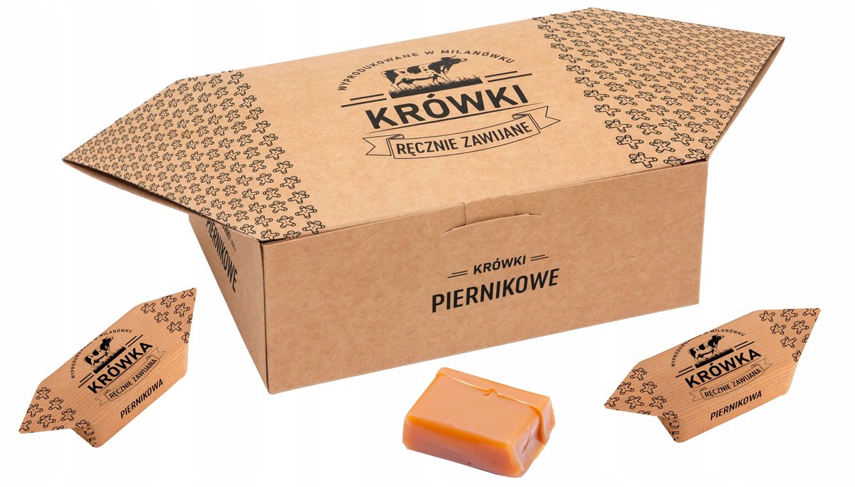 Krówki Ciągutki Piernikowe W Pudełku Krówka 300G