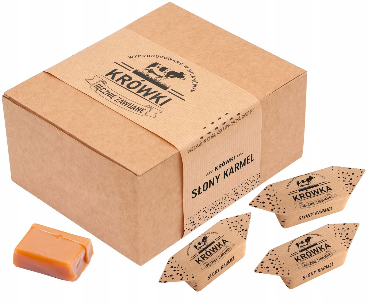 Krówki Ciągutki Słony Karmel W Pudełku 1Kg