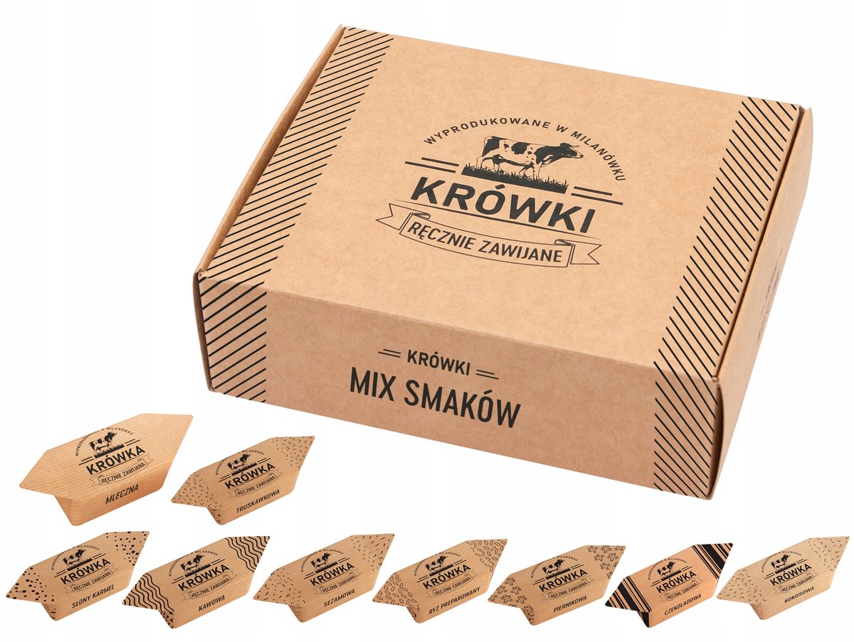 Krówki Ciągutki Mix Smaków W Pudełku 350G