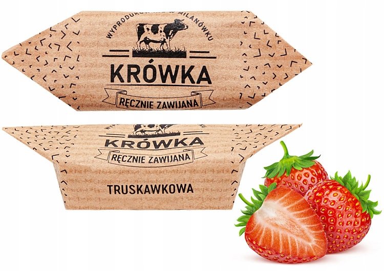 Krówki Ciągutki Truskawkowe 2Kg