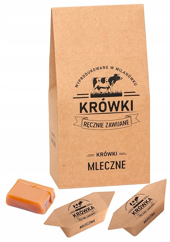 Krówki Ciągutki Mleczne W Torebce 350G