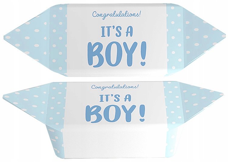 Krówki Ciągutki Baby Shower It'S A Boy! Wzór Nr 3