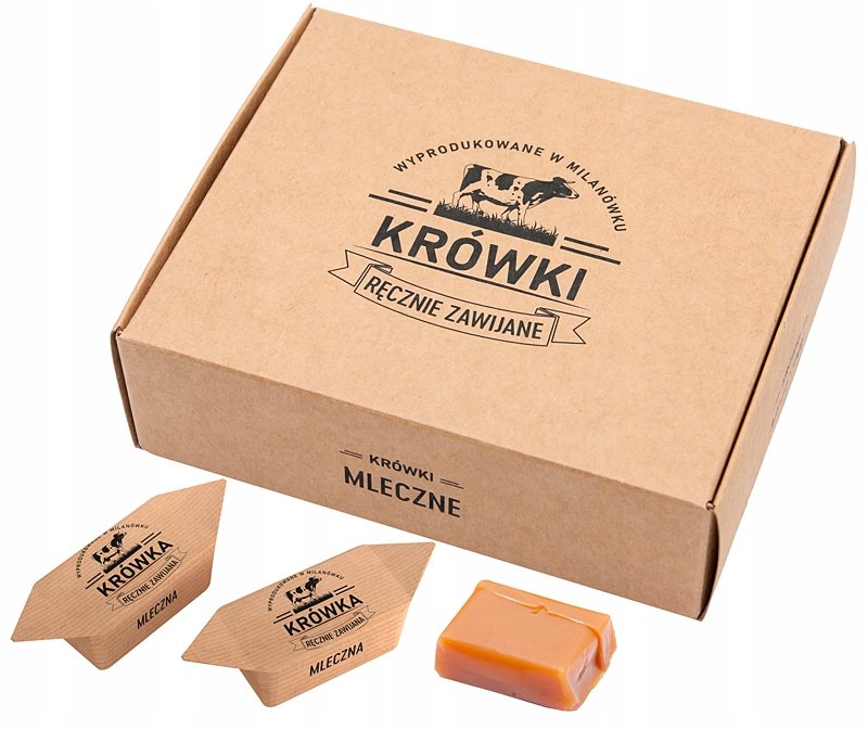 Krówki Ciągutki Mleczne W Pudełku 350G
