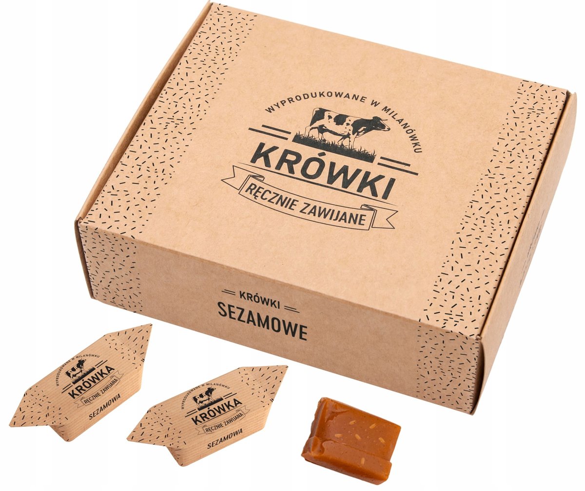 Krówki Ciągutki Sezamowe W Pudełku 350G