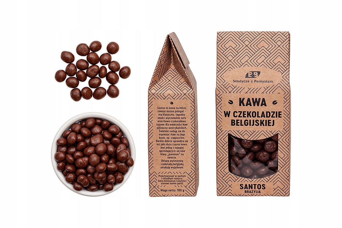 Kawa Brazylia Santos W Czekoladzie Belgijskiej 44%